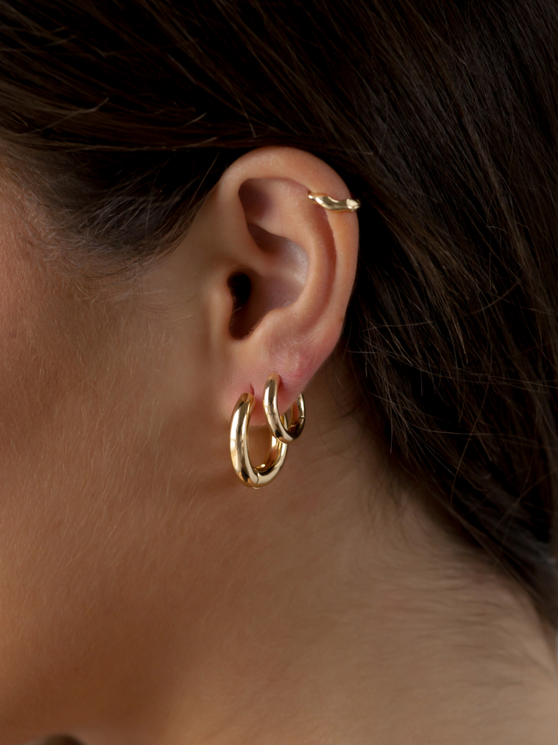 Chunky Gold Hoops – Pineal Vision Jewelry